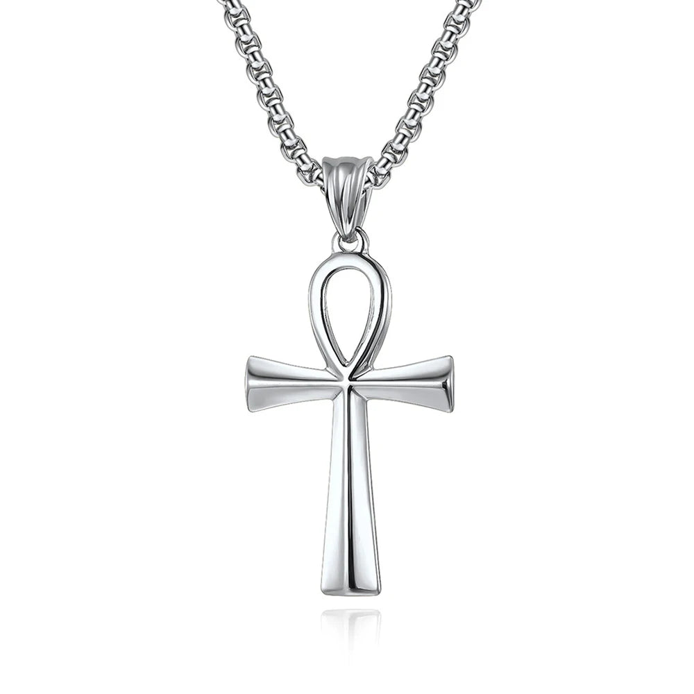 Classic Egyptian Ankh Cross Necklace (316L)