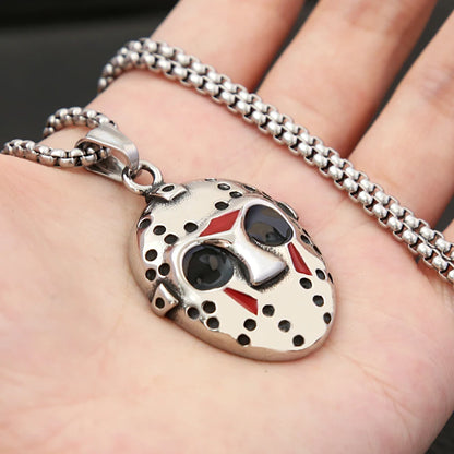Horror Mask Pendant (316L)