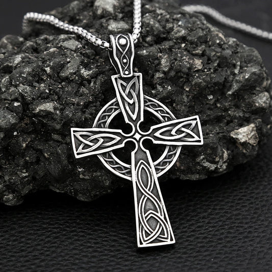 Celtic Knot Cross Necklace (316L)