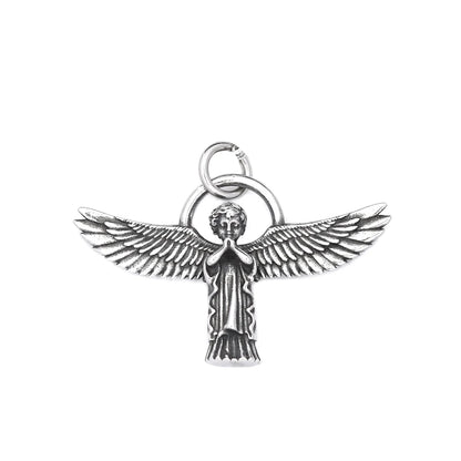 Guardian Angel Wings Pendant Necklace (316L)