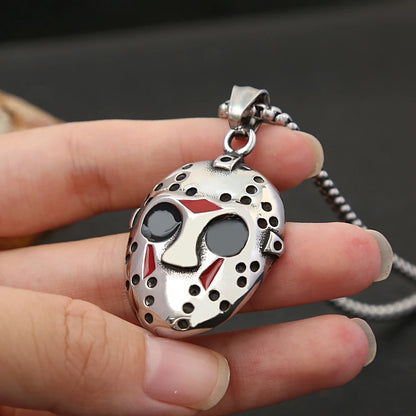 Horror Mask Pendant (316L)