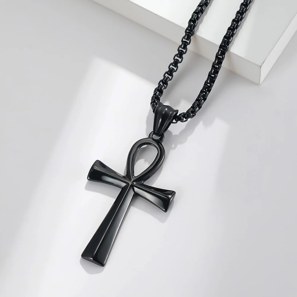 Classic Egyptian Ankh Cross Necklace (316L)