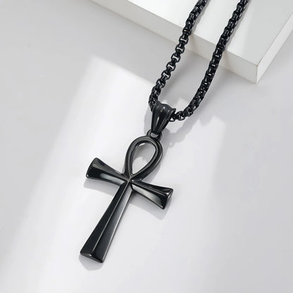 Classic Egyptian Ankh Cross Necklace (316L)