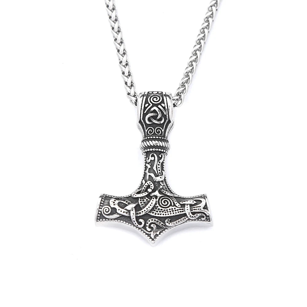 Hammer Mjolnir Pendant Necklace (316L)