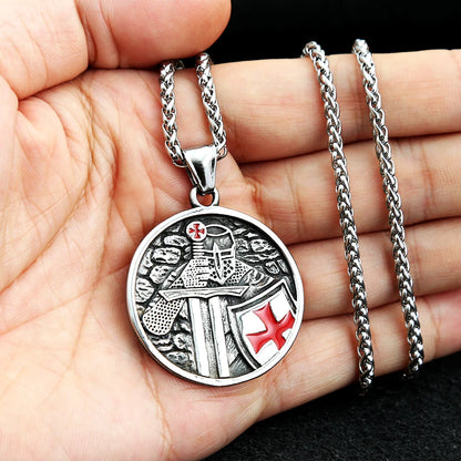 Knight Cross Pendant (316L)