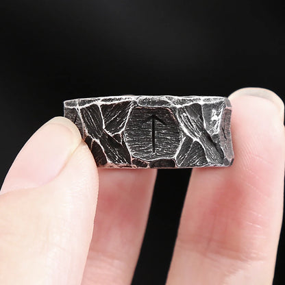 Runic Texture Ring (316L)