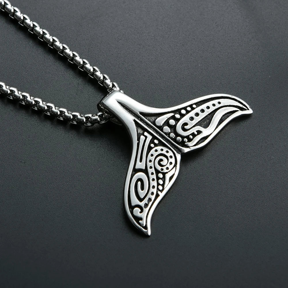 Whale Tail Pendant (316L)
