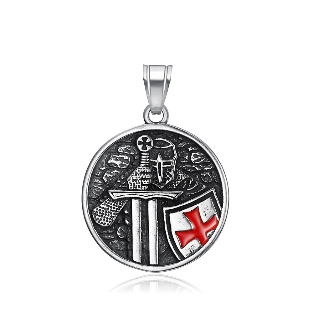Knight Cross Pendant (316L)