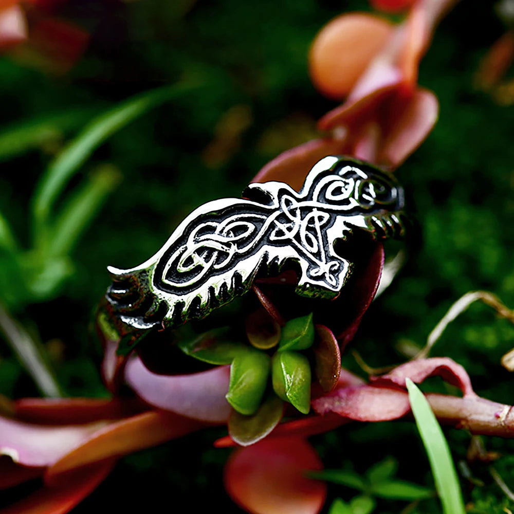 Nordic Raven Ring (316L)