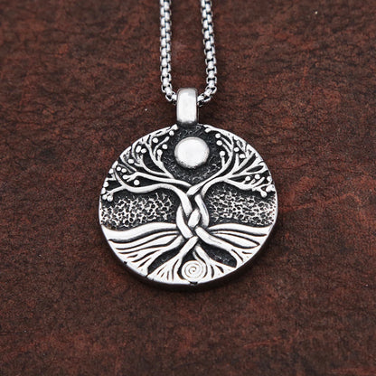 Viking Yggdrasil Necklace – Nordic Tree of Life Pendant