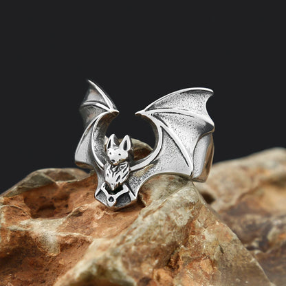 Bat Wing Ring (316L)