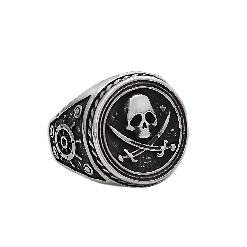 Pirate Skull Ring (316L)