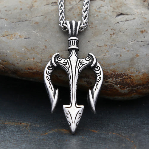 Poseidon Trident Pendant Necklace (316L)