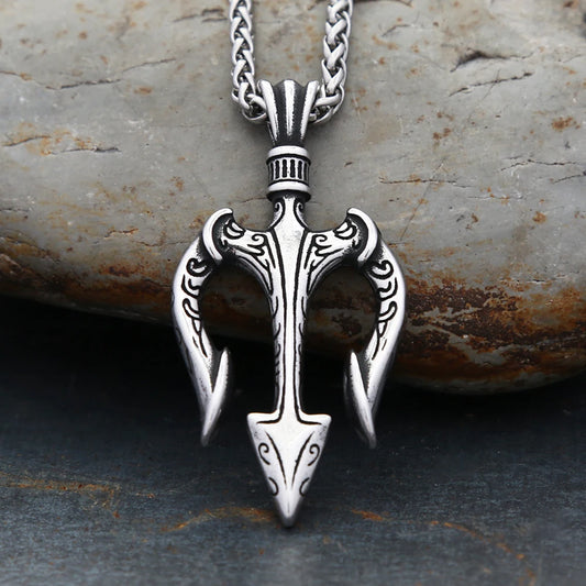 Poseidon Trident Pendant Necklace (316L)