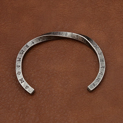 Viking Rune Möbius Cuff Bracelet (316L)
