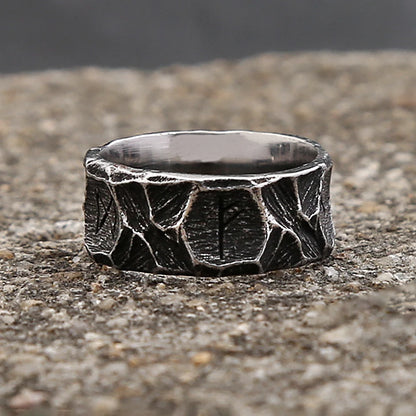 Runic Texture Ring (316L)