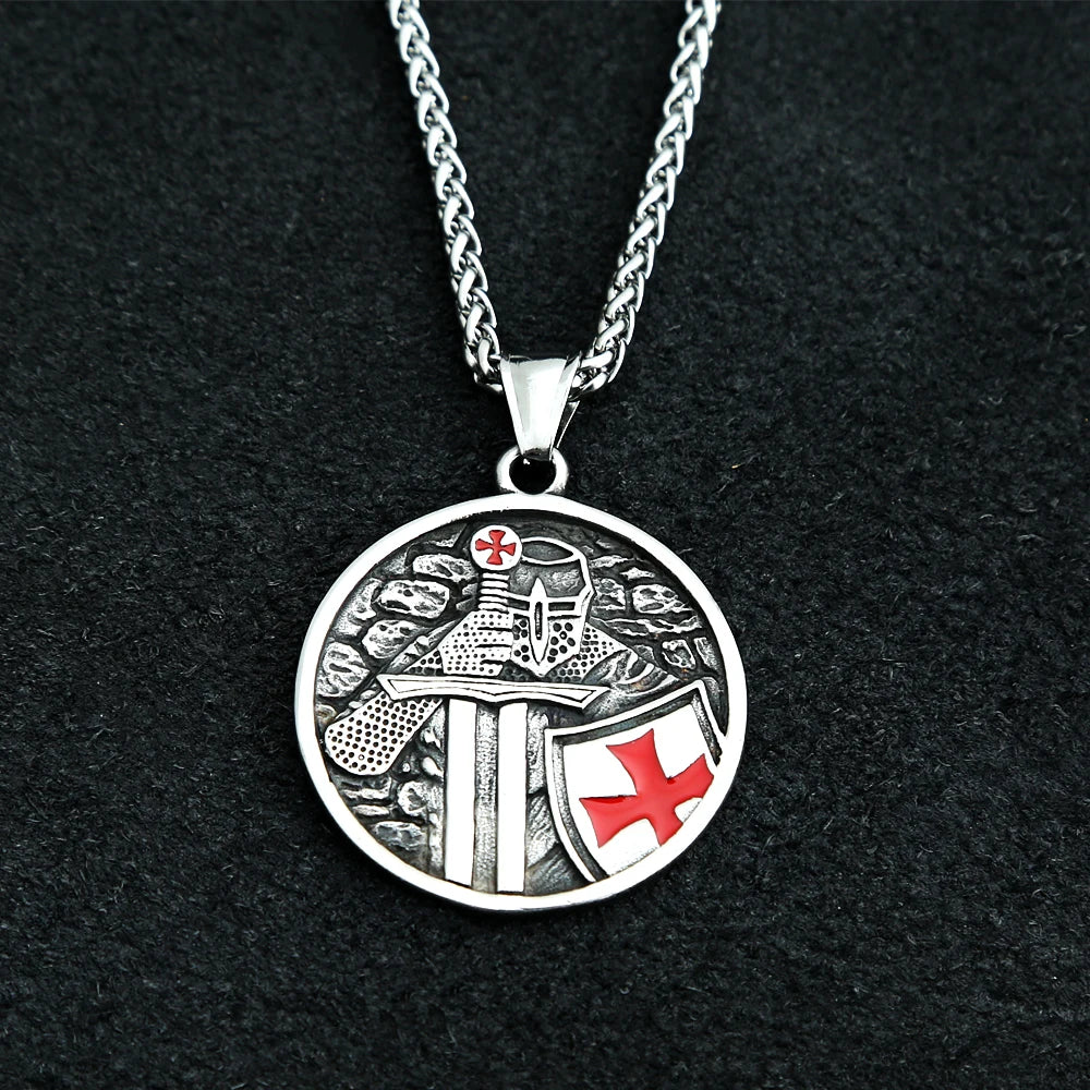 Knight Cross Pendant (316L)
