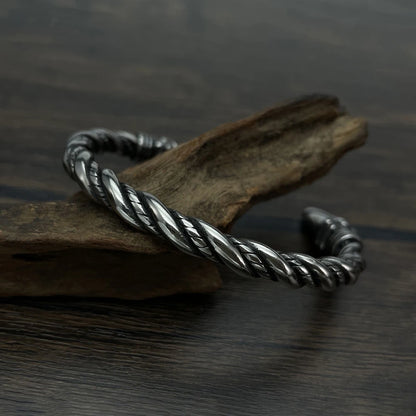 Viking Eagle Head Open Bracelet (316L)