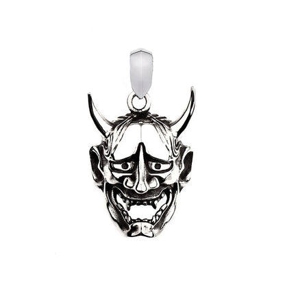 Oni Demon Mask Pendant Necklace (316L)