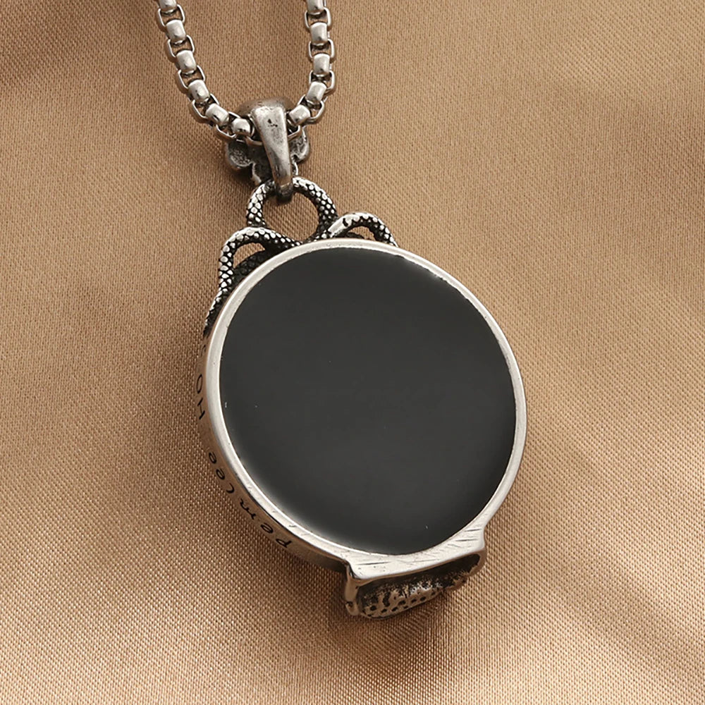 Skull Mirror Pendant (316L)