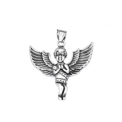 Guardian Angel Wings Pendant Necklace (316L)