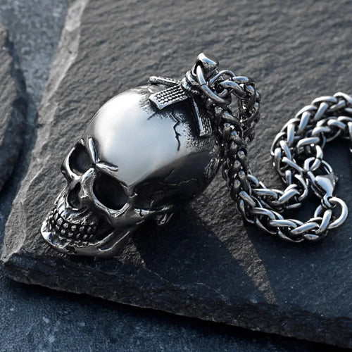 3D Skull Pendant Necklace (316L)