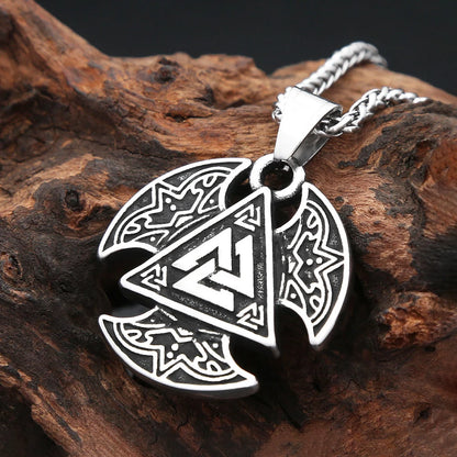Valknut Triangle Pendant (316L)