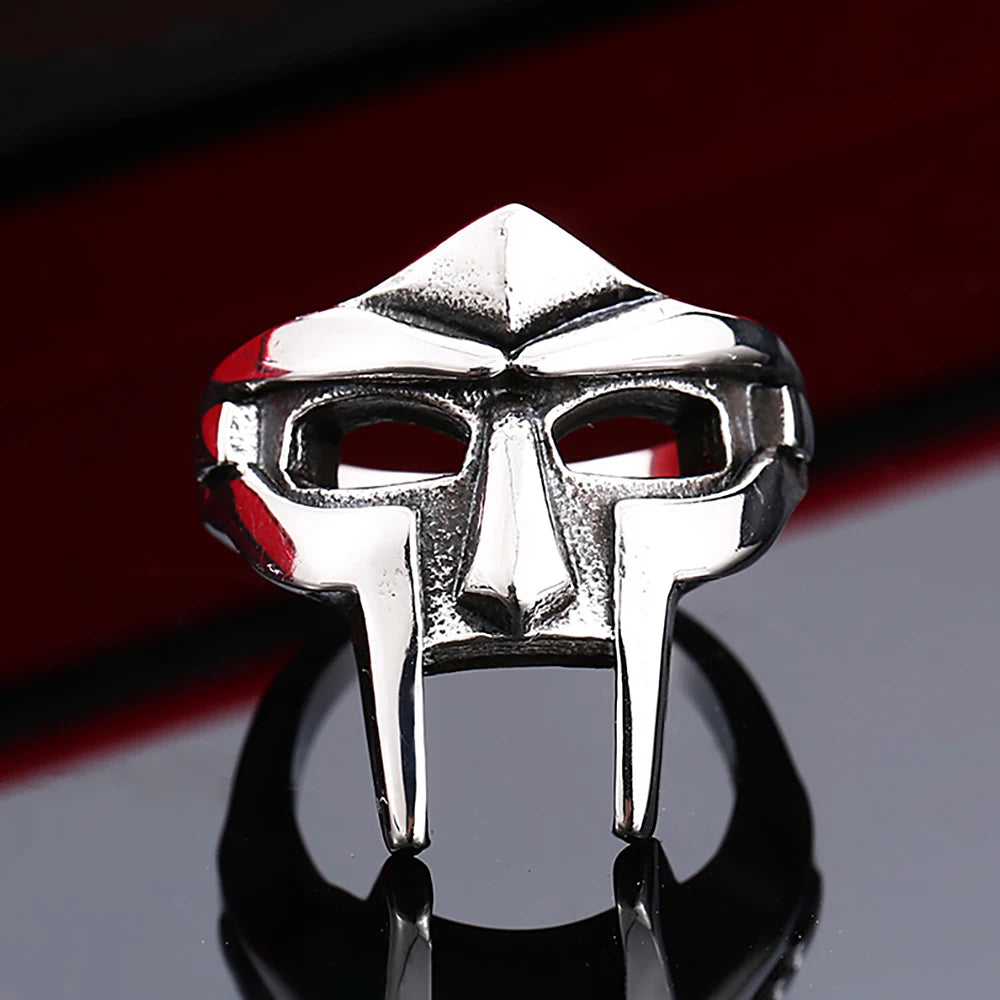 Vintage Doom Mask Ring (316L)