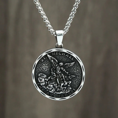 St. Michael Necklace – Guardian Archangel Pendant for Men