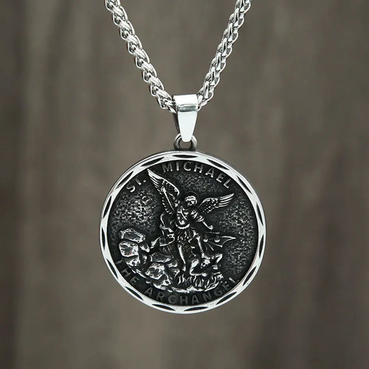 St. Michael Necklace – Guardian Archangel Pendant for Men