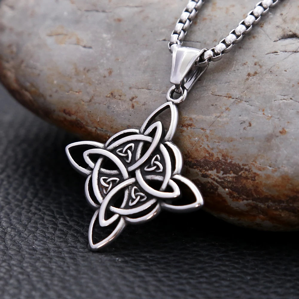 Viking Witch Knot Pendant Necklace (316L)