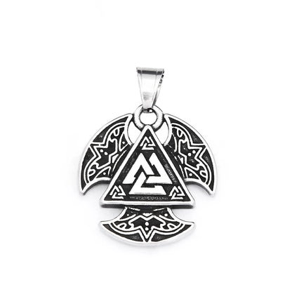 Valknut Triangle Pendant (316L)
