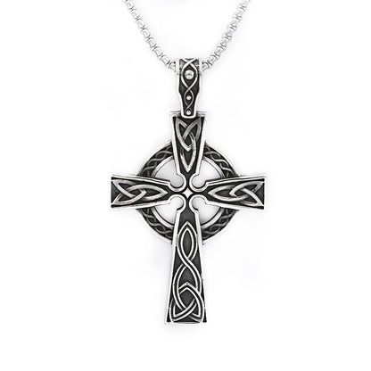 Celtic Knot Cross Necklace (316L)
