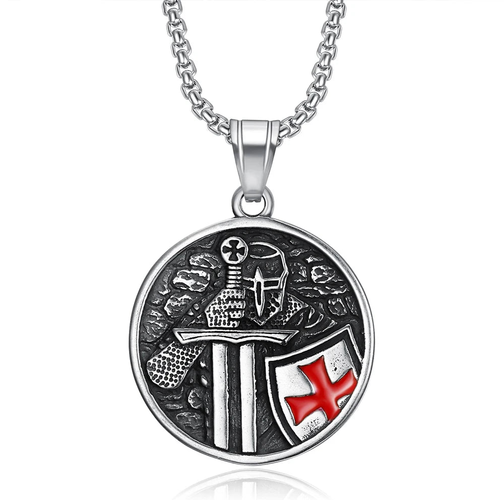 Knight Cross Pendant (316L)