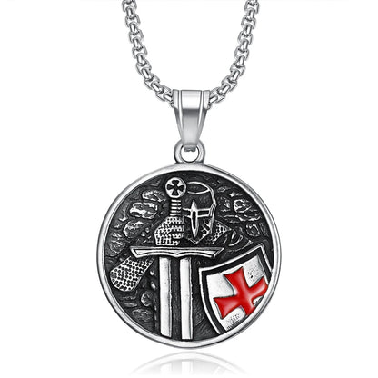 Knight Cross Pendant (316L)