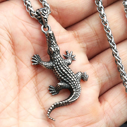 Crocodile Pendant Necklace (316L)