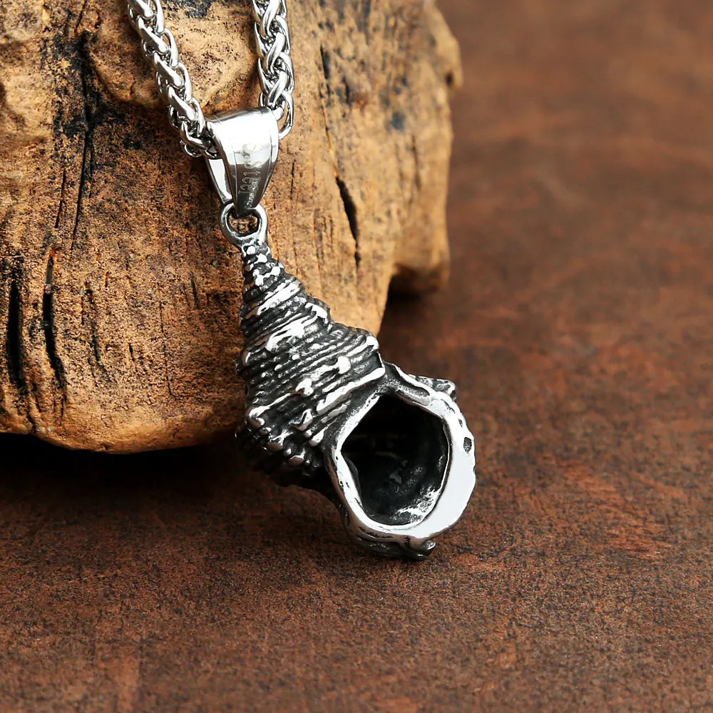 Sea Relic Shell Pendant (316L)