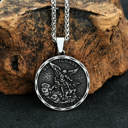 St. Michael Necklace – Guardian Archangel Pendant for Men