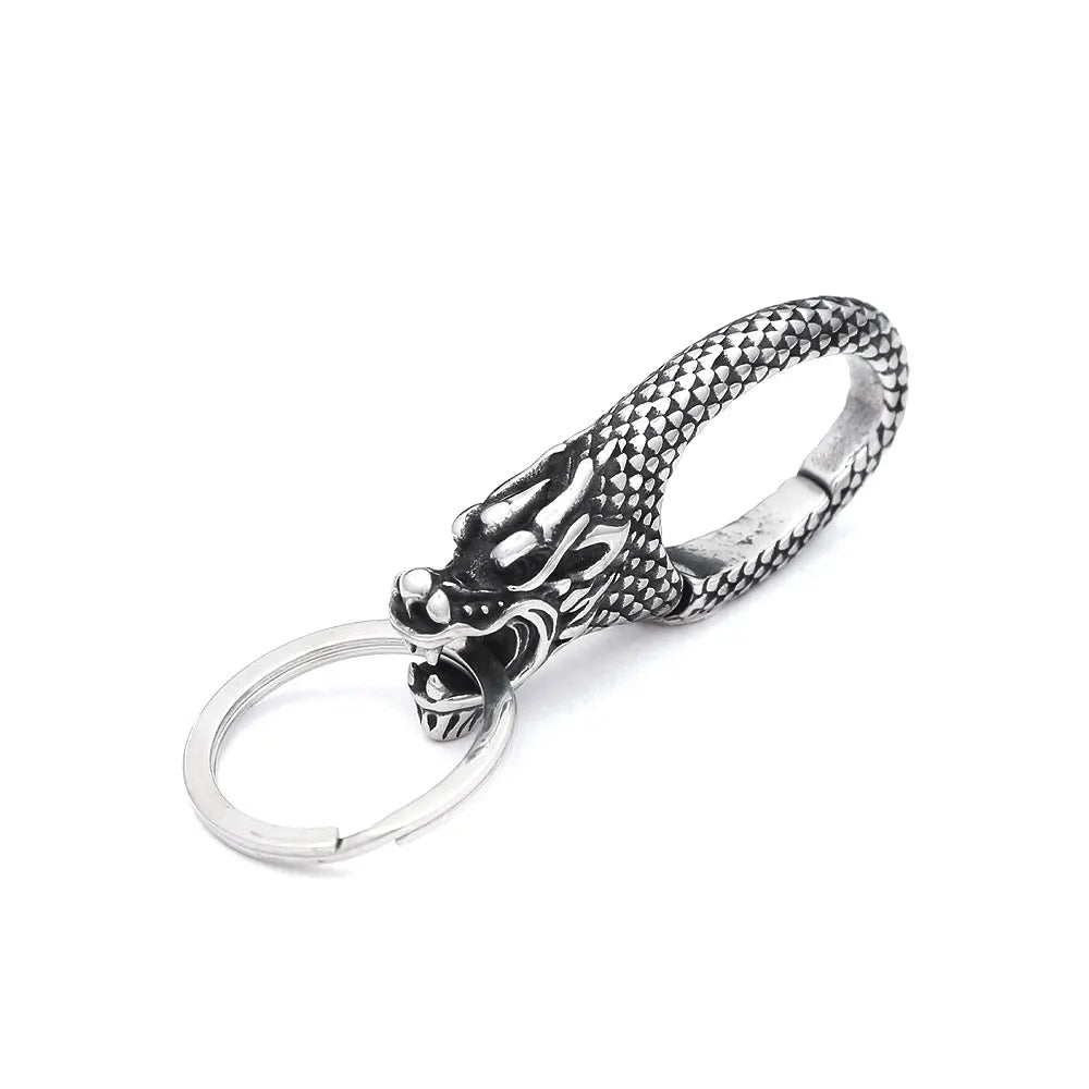 Lion Head Carabiner Keychain (316L)