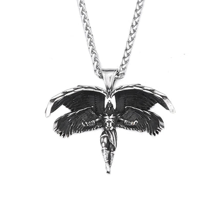 Guardian Angel Wings Pendant Necklace (316L)