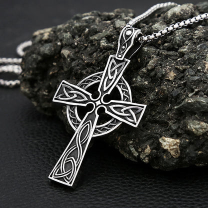 Celtic Knot Cross Necklace (316L)