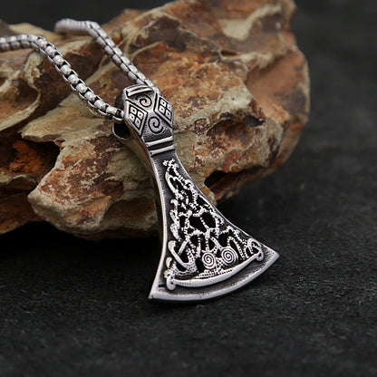 Viking Thor’s Axe Pendant Necklace (316L)