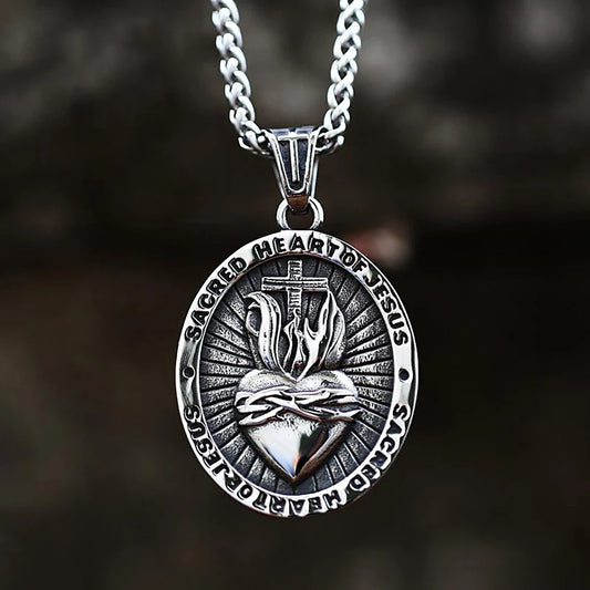 Sacred Heart Pendant (316L)