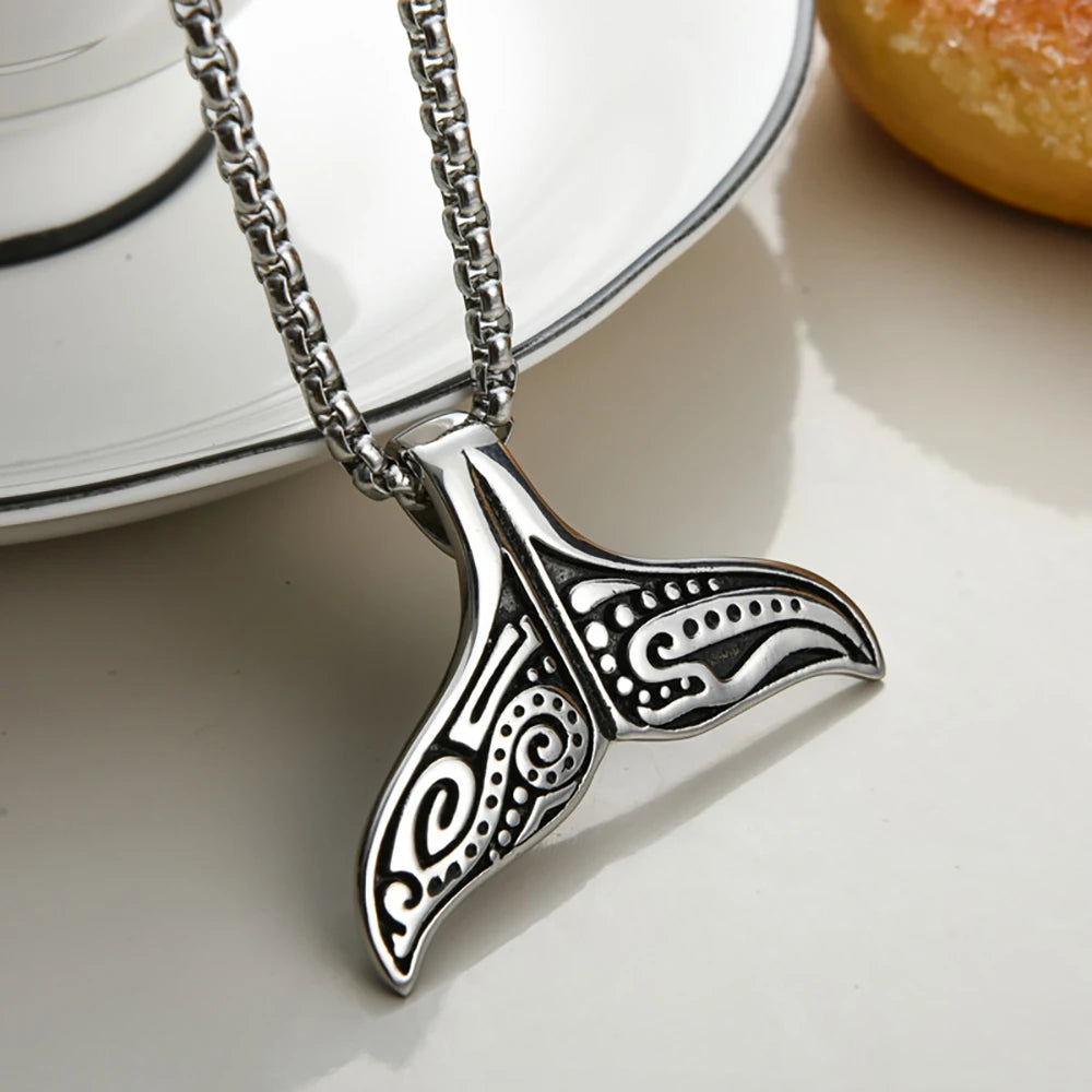 Whale Tail Pendant (316L)