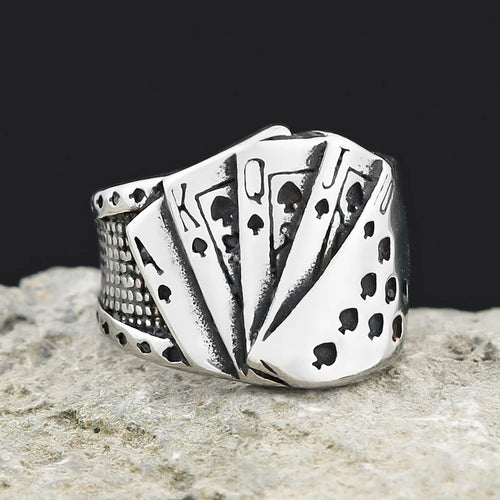 Lucky Cards Ring (316L)