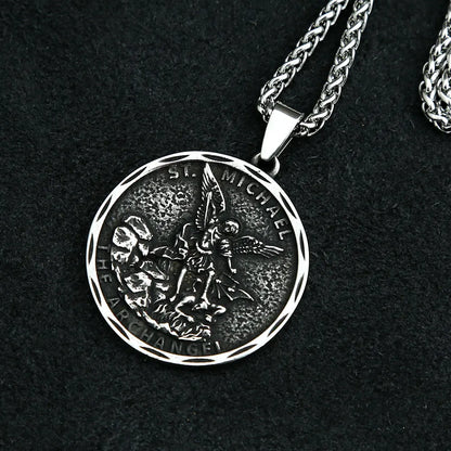St. Michael Necklace – Guardian Archangel Pendant for Men
